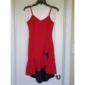 Ruffle Hem Spaghetti Strap Dress